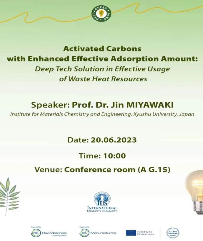 Lecture on Activated Carbons with Enhanced Effective Adsorption Amount: Deep Tech Solution in Effective Usage of Waste Heat Resources
